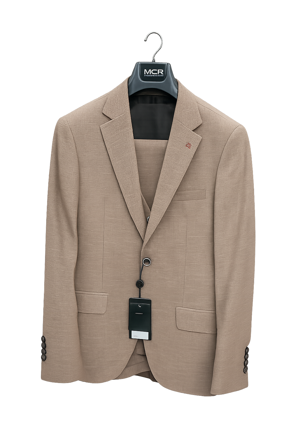 Costume Beige Lin 3 Pièces