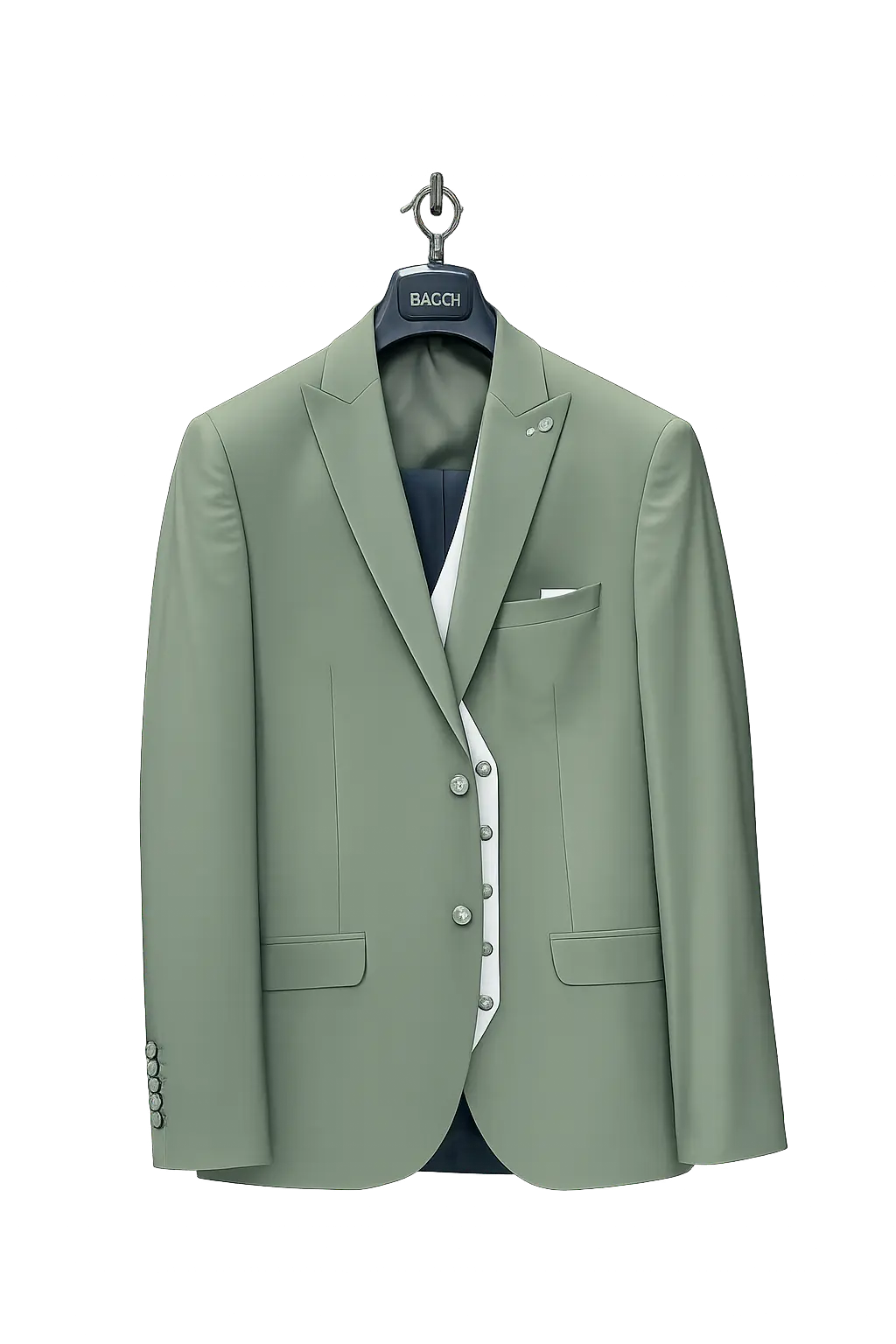 Costume Vert Sauge 3 Pièces